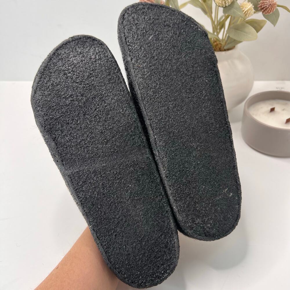 Birkenstock Black Wool-Lined Clogs - Picture 8 of 9